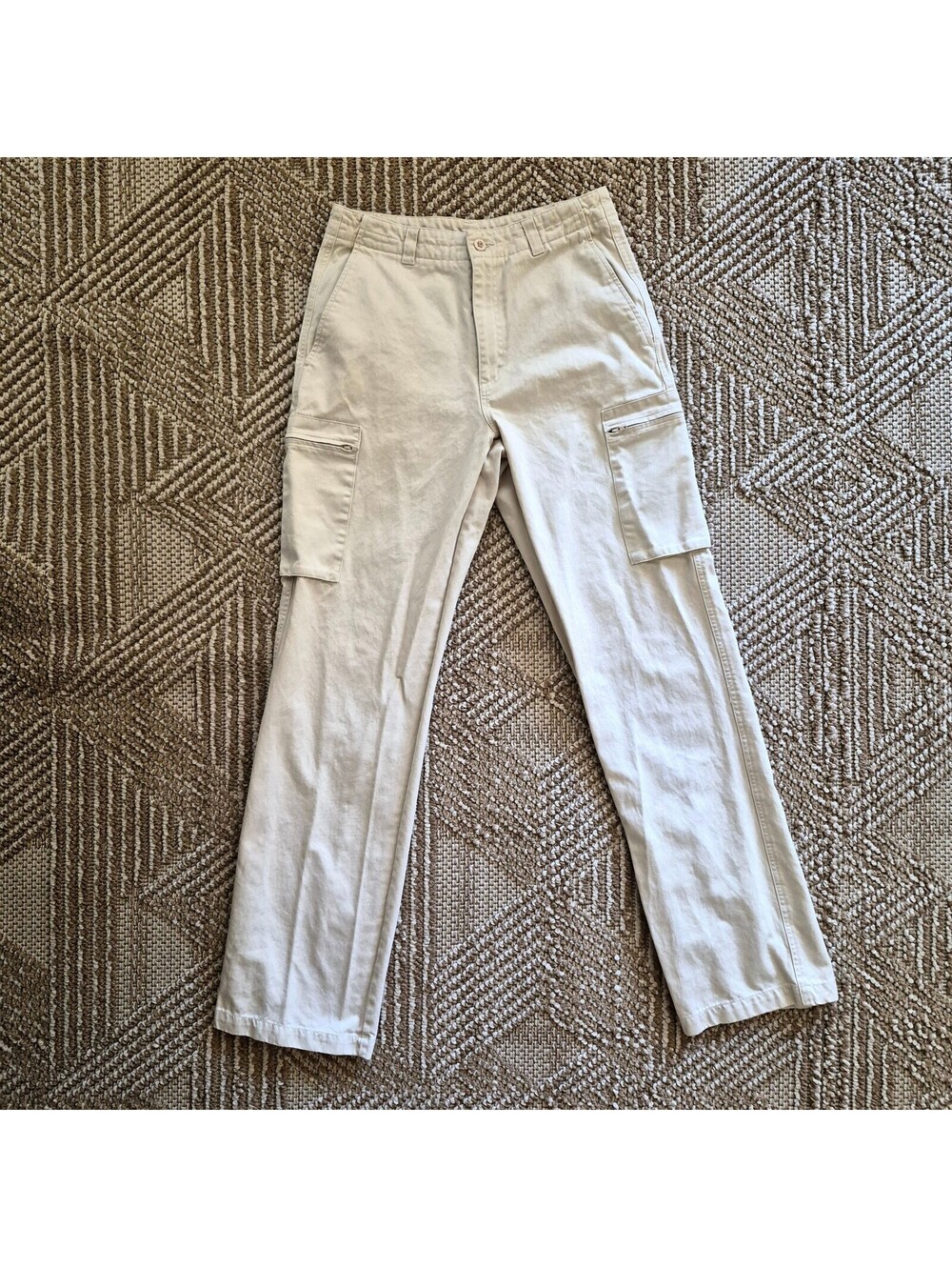 VTG 90s Fossil Standard Issue Zip Cargo Pants Khaki Men’s 30L